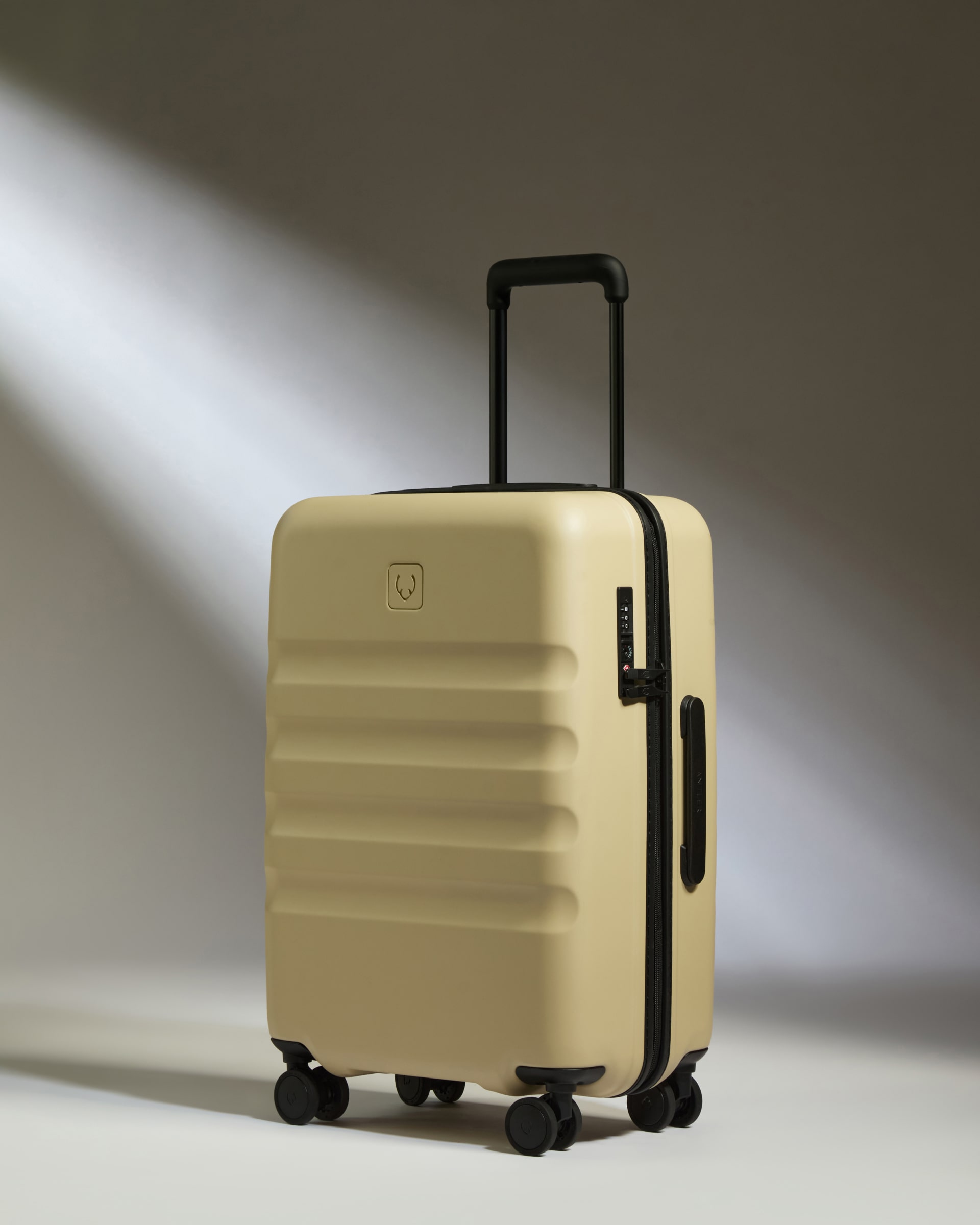 Large Carry-on Luggage in Dune Yellow - Icon Stripe