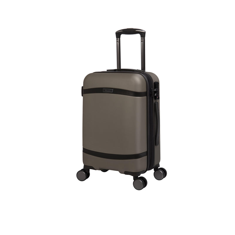 Quaint 21" Hardside Carry-On 8 Wheel Expandable Spinner (Cobblestone with Mulch Black Trim)